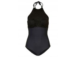 B.P.C kostium jednoczęściowy czarny z ażurem 38.