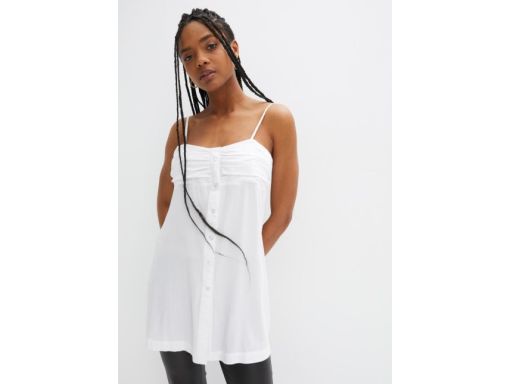 B.P.C top biały długi koszulowy z guzikami r.44