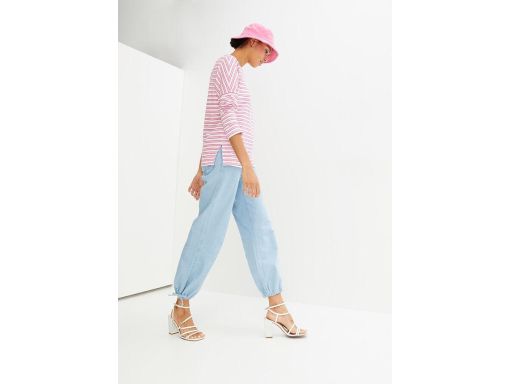 B.P.C bawełniana bluzka w paski różowo-biała 44/46.