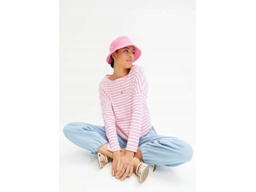 B.P.C bawełniana bluzka w paski różowo-biała 44/46.