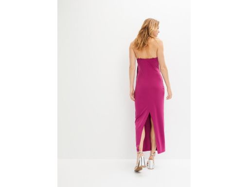 B.P.C sukienka wieczorowa długa fioletowa orchidea r.40/42