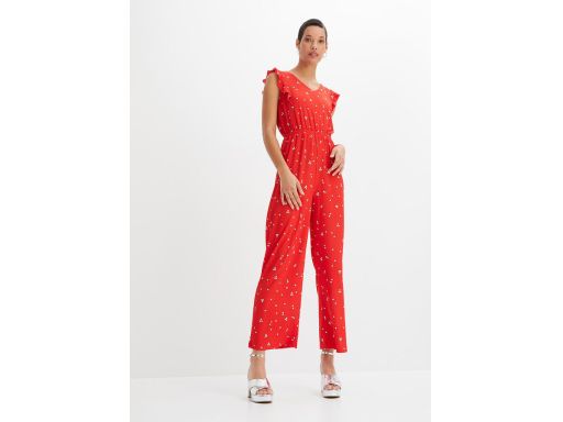 B.P.C kombinezon czerwony w kwiatuszki r.44/46