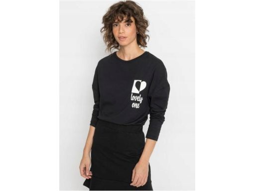 B.P.C bawełniana bluzka długi rękaw czarna ^40/42