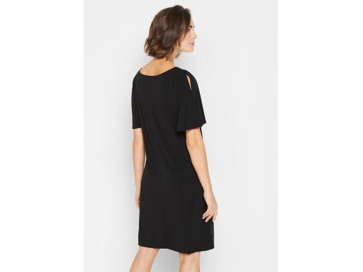 Sukienka czarna ozdobne kamyki r.40/42