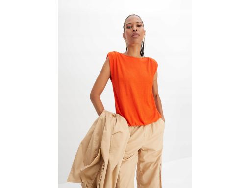 B.P.C top z krepy z podszukami na ramionach ^40/42