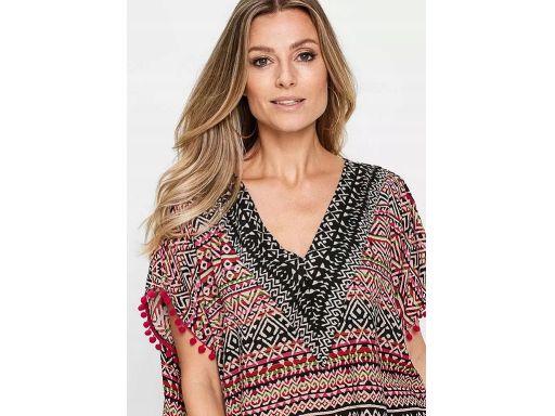 B.P.C tunika we wzory z pomponami 48/50.