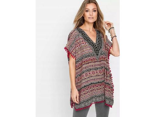 B.P.C tunika we wzory z pomponami 48/50.
