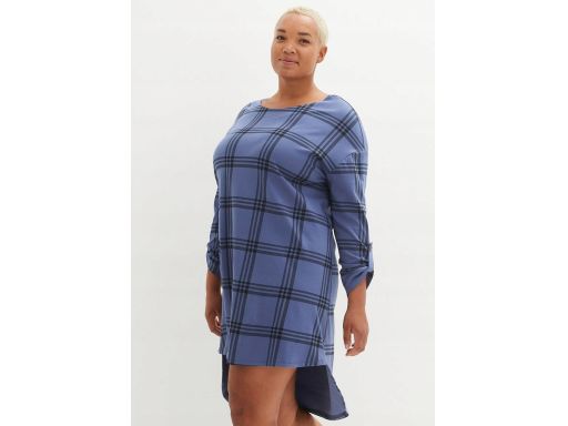 B.P.C sukienka dresowa asymetryczna w kratę 44/46.