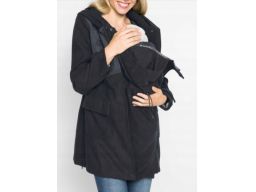 B.P.C płaszcz ciążowy z panelem dla dziecka czarno-szary r.48