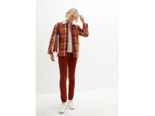 B.P.C kurtka koszulowa w kratę na podszewce