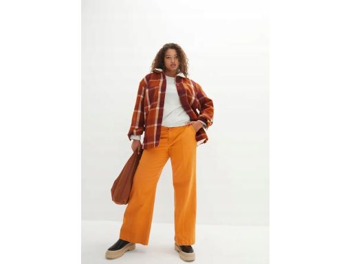 B.P.C kurtka koszulowa w kratę na podszewce