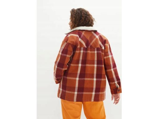 B.P.C kurtka koszulowa w kratę na podszewce