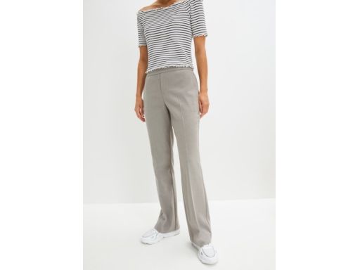 B.P.C spodnie damskie szare w kant r.48