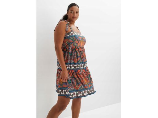 AG6662 letnia sukienka wzorzysta r.48/50