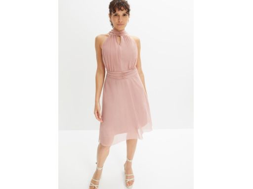 B.P.C siatkowa sukienka różowa 40/42.