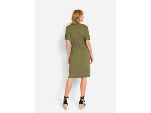 B.P.C zielona sukienka midi r.40/42