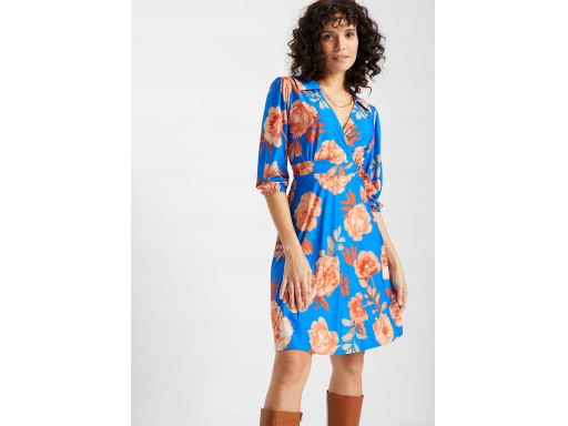 B.P.C sukienka kopertowa wzorzysta 48/50.