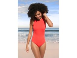 B.P.C kostium jednoczęściowy czerwony neonowy r.46