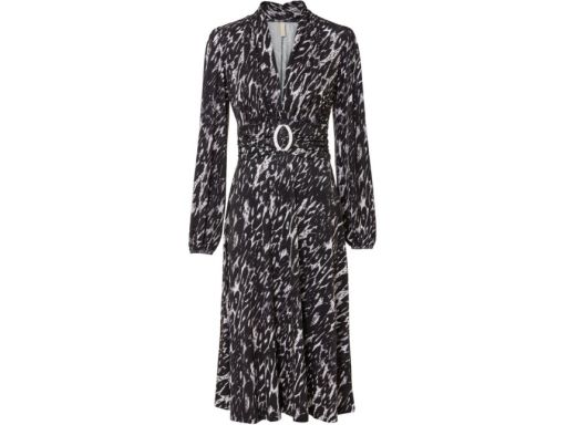 B.P.C sukienka midi nadruk aplikacja r.36/38