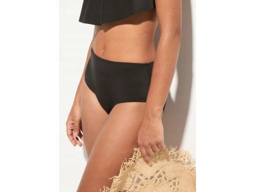 B.P.C bikini bustier asymetryczne czarne z figami z wysokim stanem 38.