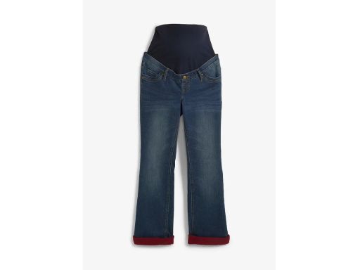 B.P.C spodnie ciążowe jeansy ocieplane bootcut ^46