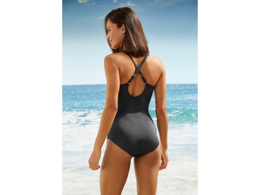 B.P.C Sexi kostium kąpielowy czarny z wycięciem 46