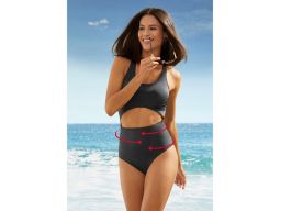 B.P.C Sexi kostium kąpielowy czarny z wycięciem 46