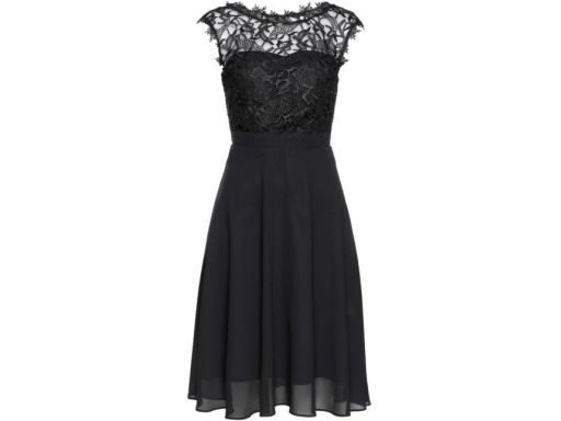 B.P.C czarna sukienka premium z koronką r.54