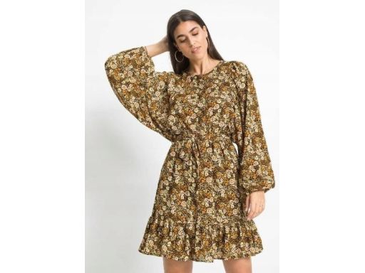 B.P.C. sukienka we wzory szyfon r.42