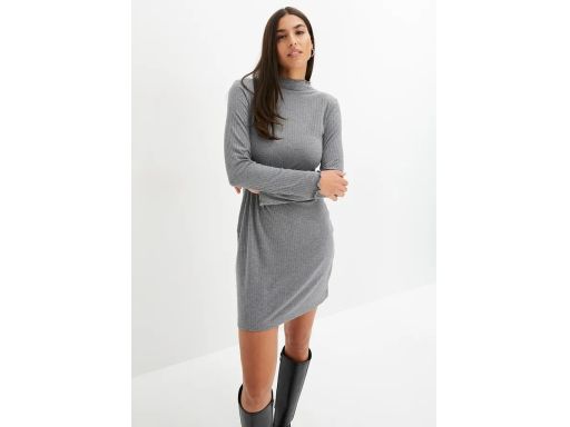 B.P.C szara dzianinowa sukienka prążek ^40/42