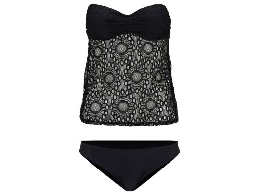 AE3901 czarne tankini (2 części) bandeau ^40 (80B)