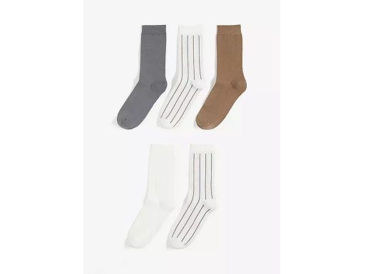 B.P.C. 5-pak skarpetki granatowe w tkane wzorki ^39-42