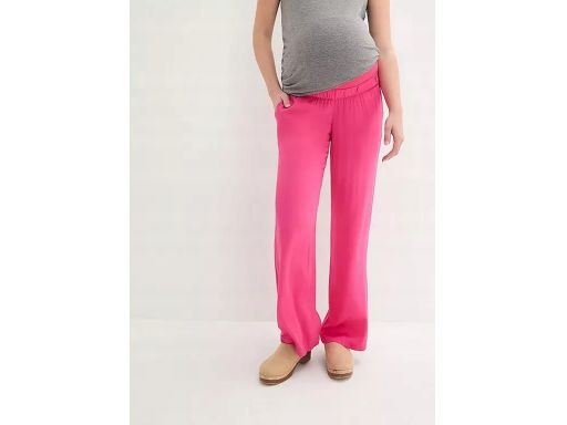 B.P.C spodnie ciążowe cienkie zwiewne różowe ^36