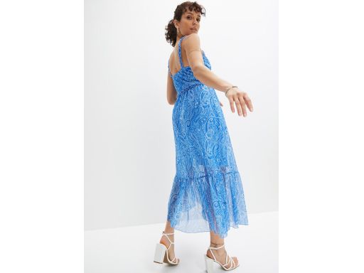 B.P.C Sukienka szyfonowa na ramiączka midi ^40/42