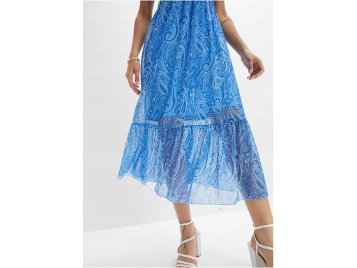 B.P.C Sukienka szyfonowa na ramiączka midi ^40/42