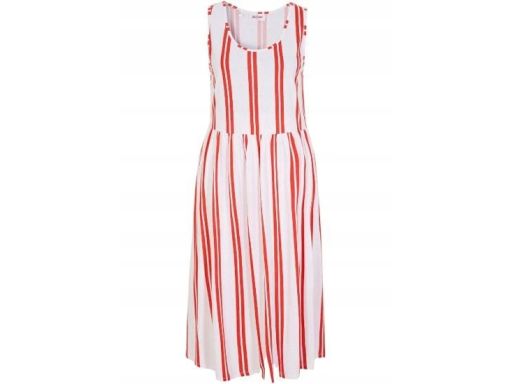 B.P.C bawełniana sukienka w pionowe paski midi 36/38.