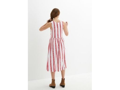 B.P.C bawełniana sukienka w pionowe paski midi 36/38.