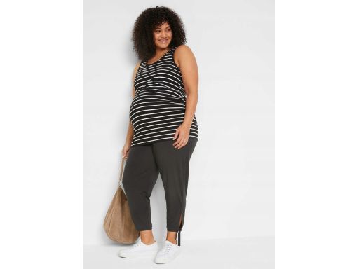 B.P.C spodnie ciążowe czarne luźne zwiewne ^48/50