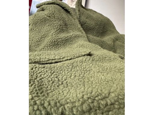 B.P.C parka damski teddy boucle ciemna zieleń khaki ^46