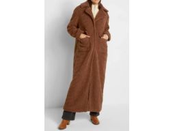 B.P.C parka damski teddy boucle ciemna zieleń khaki ^46