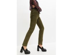 B.P.C spodnie damskie sztruksowe khaki r.52