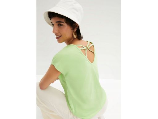 B.P.C zielony t-shirt z ozdobnym tyłem ^32/34