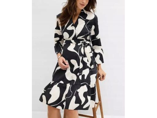 B.P.C sukienka ciążowa wzorzysta midi r.42