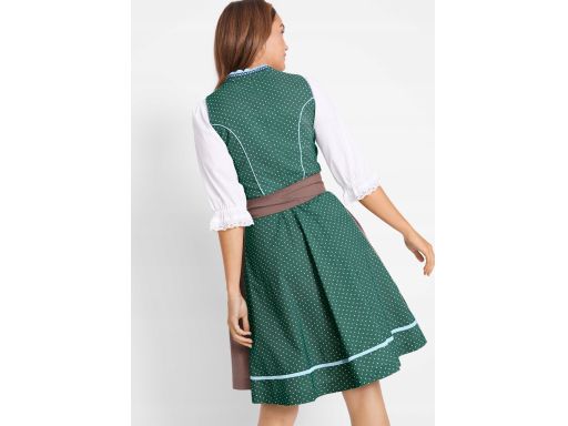 B.P.C. sukienka ludowa w kropki z fartuchem 50