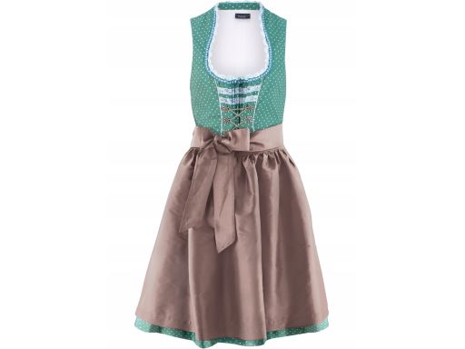 B.P.C. sukienka ludowa w kropki z fartuchem 50