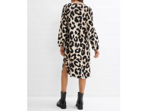 B.P.C sukienka w panterkę midi r.52