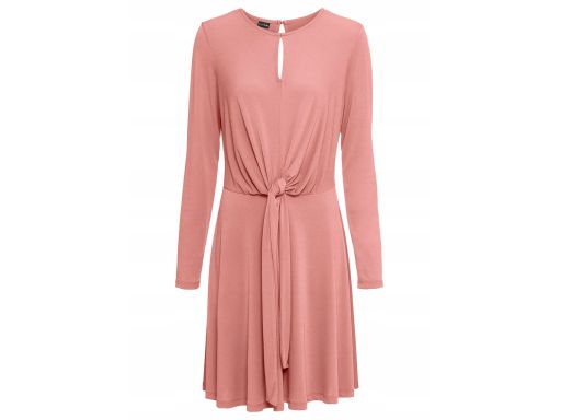 B.P.C sukienka brzoskwiniowa z wiązaniem r.36/38