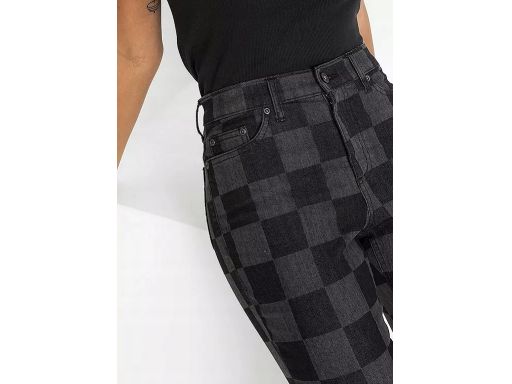 B.P.C spodnie czarno-szare w kratkę 46.