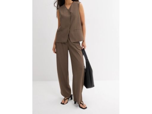 B.P.C kamizelka asymetryczna damska oliwkowa 52.