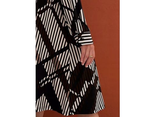 B.P.C sukienka midi we wzory geometryczne ^36/38